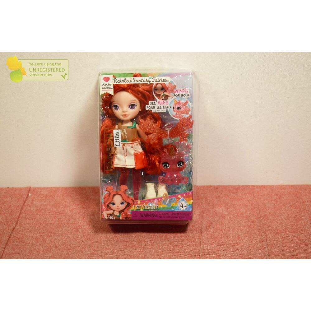 Rainbow High Littles Rainbow Fantasy Fairies + Pet - Apple Doll